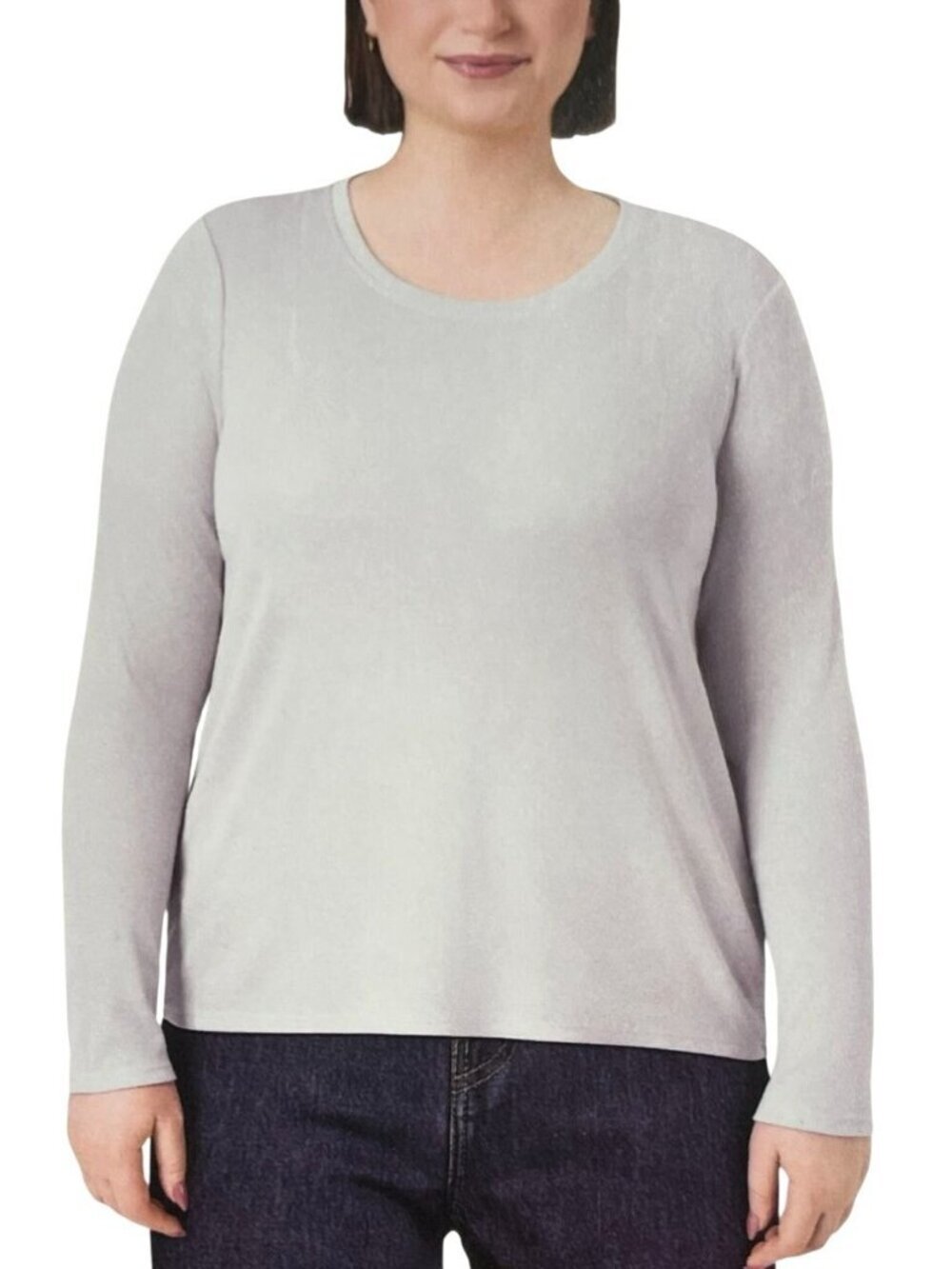 NWT Mondetta Women's XXL Light Blue Long Sleeve Ribbed Top  B0746
